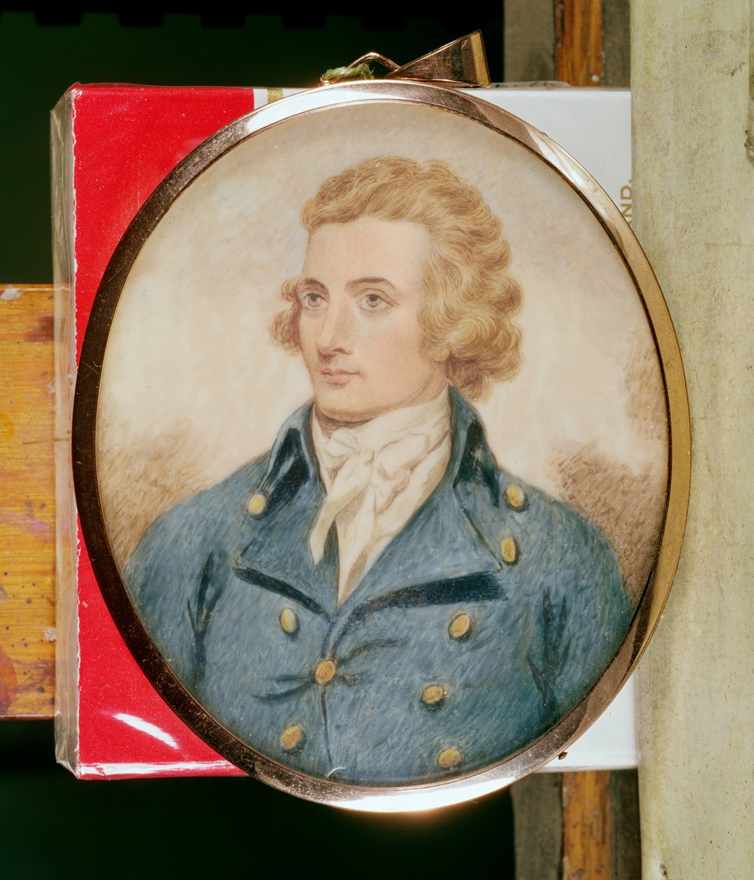 Muotokuva Mungo Parkista (1774-1806) n. 1797 (wc ja vartaloväri norsunluussa) tekijältä Henry Edridge