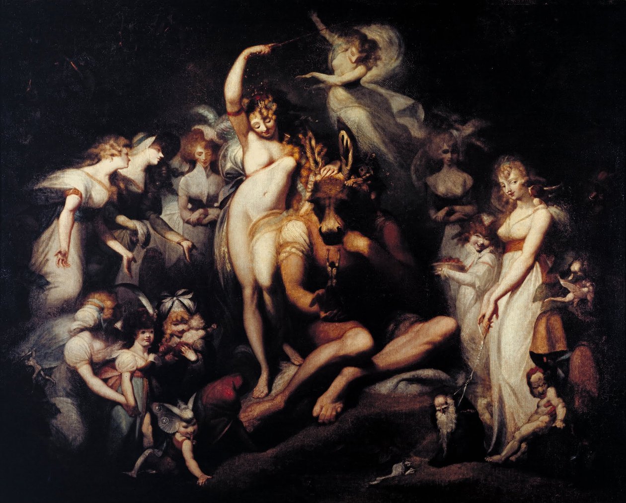 Titania ja pohja tekijältä Johann Heinrich Füssli