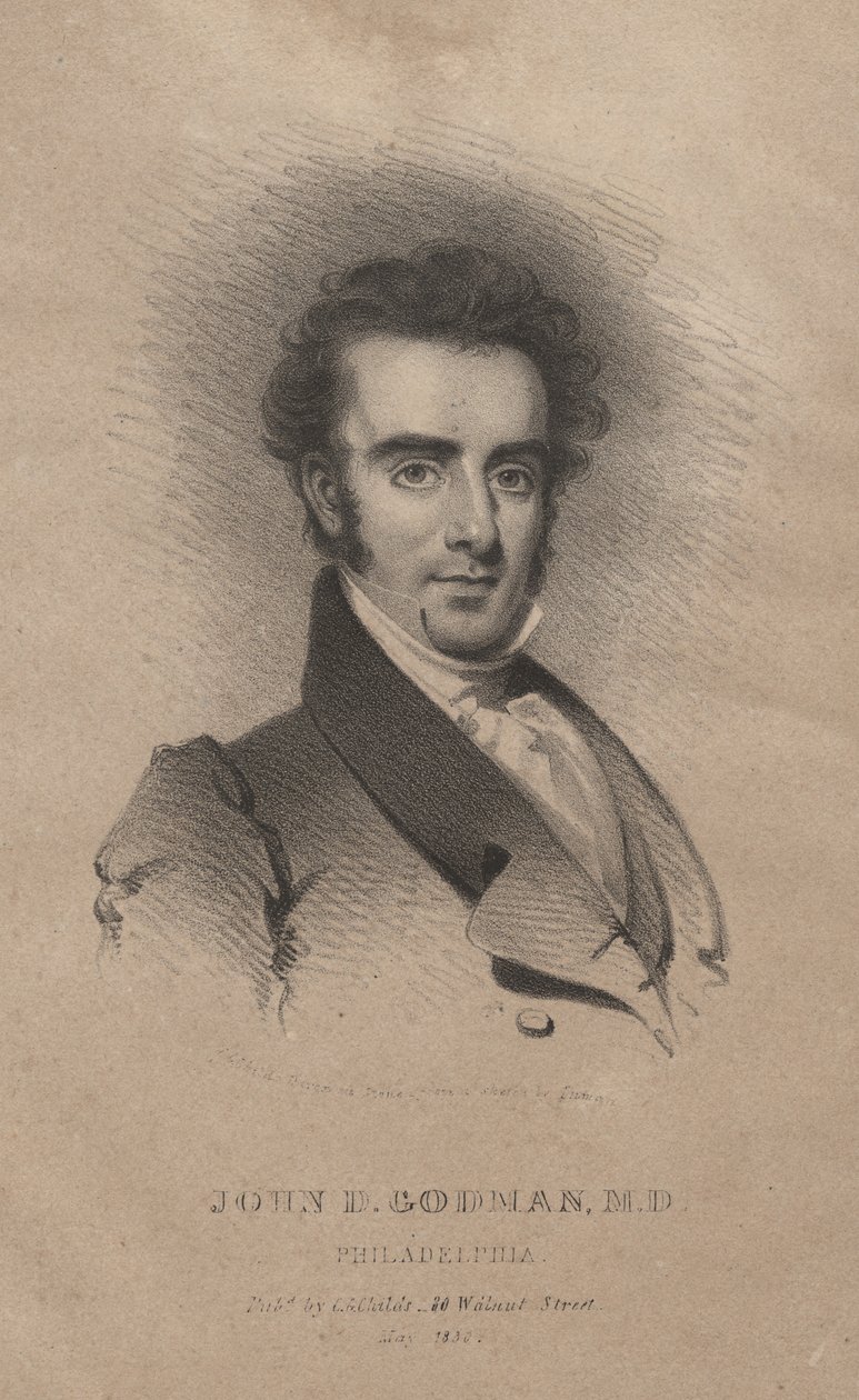 John D. Godman, M.D., litho, kirjoittanut C.G. Lapset tekijältä Henry Inman