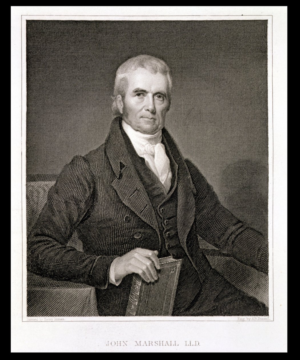 John Marshall (1755-1835), kaiverrus Asher Brown Durand (1796-1886) tekijältä Henry Inman