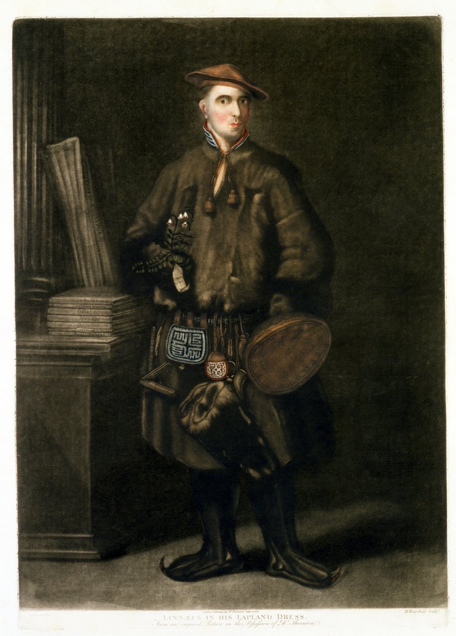 Carolus Linnaeus, Lapin mekossa, pub. 1805 tekijältä Henry Kingsbury