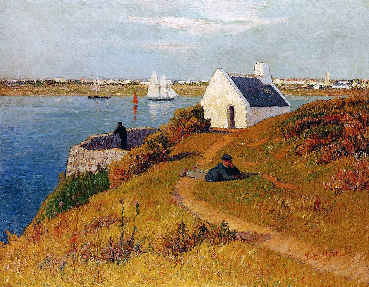 Näkymä Lorientista, Bretagne, noin 1895 tekijältä Henry Moret