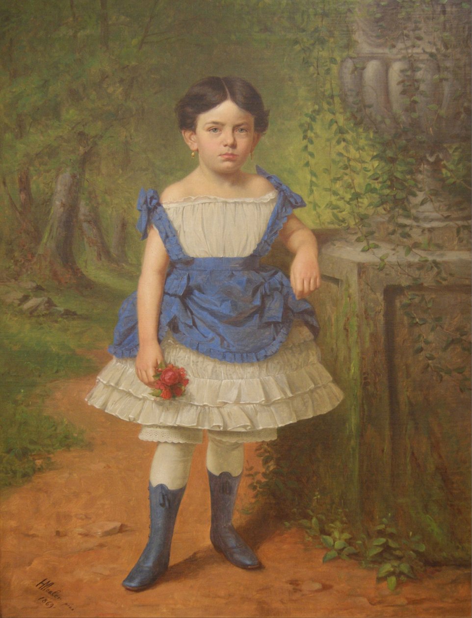 Elizabeth Moerleinin muotokuva, 1869 tekijältä Henry Mosler