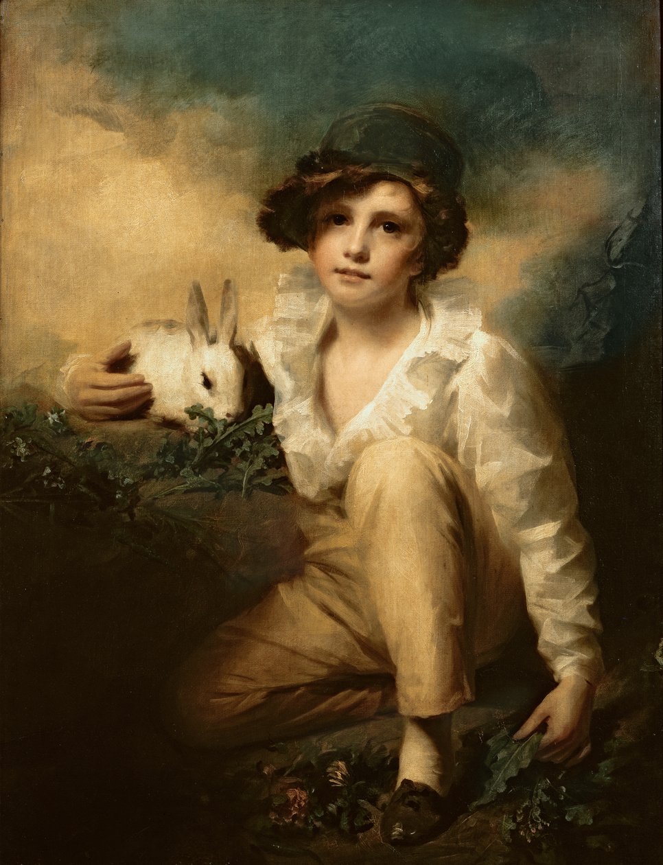 Poika ja kani, n. 1814 tekijältä Henry Raeburn