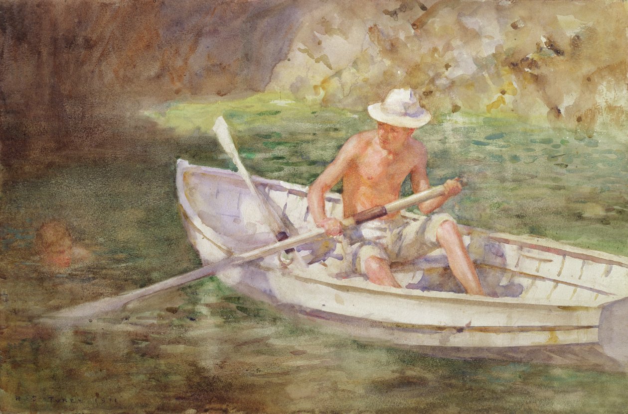 Vihreät vedet, 1911 tekijältä Henry Scott Tuke