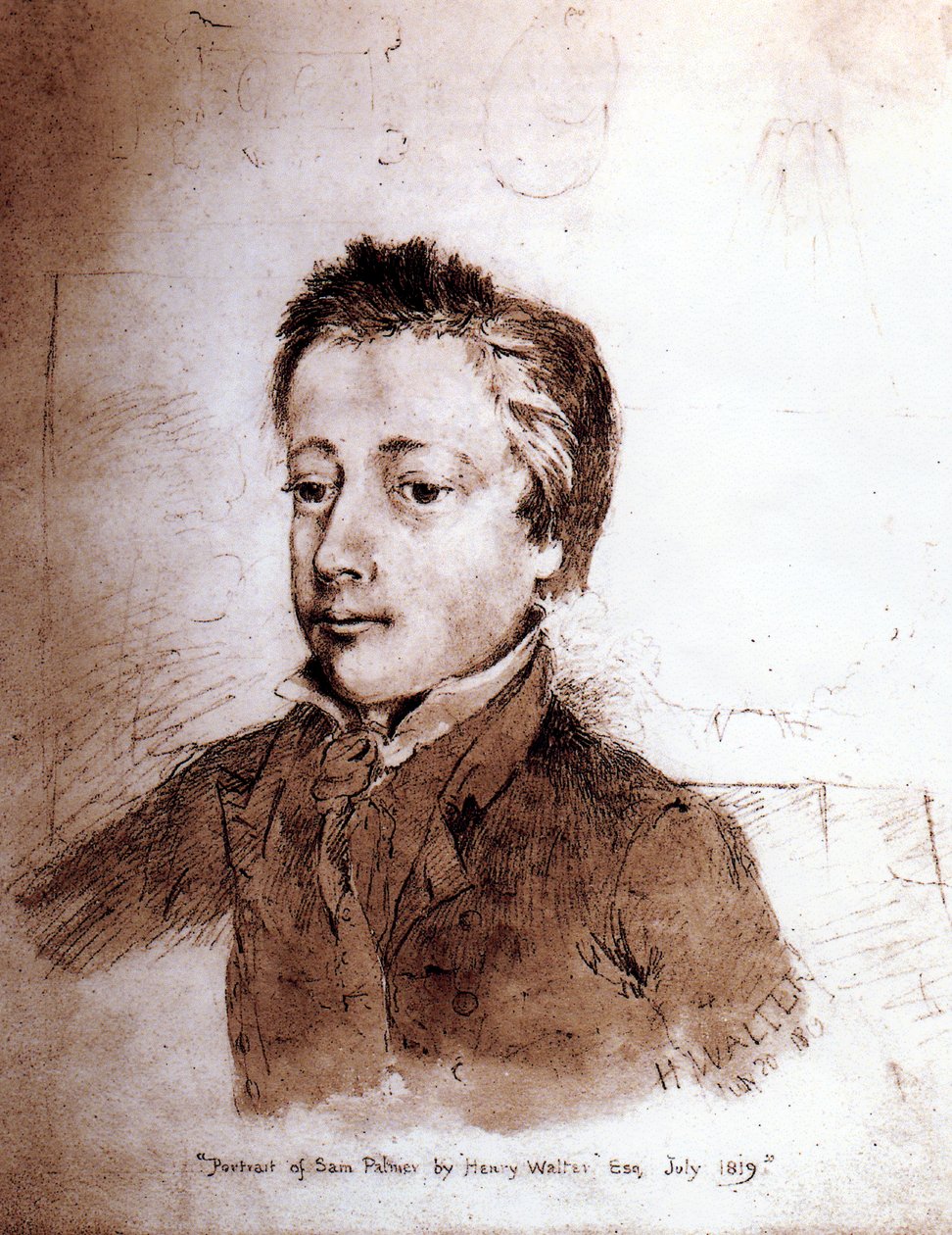 Samuel Palmerin (1805-81) muotokuva poikana, 1819 tekijältä Henry Walter