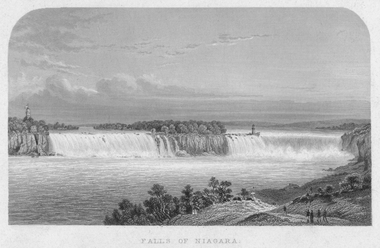 Niagaran putoukset, 1800-luvun puoliväli. tekijältä Henry Adlard