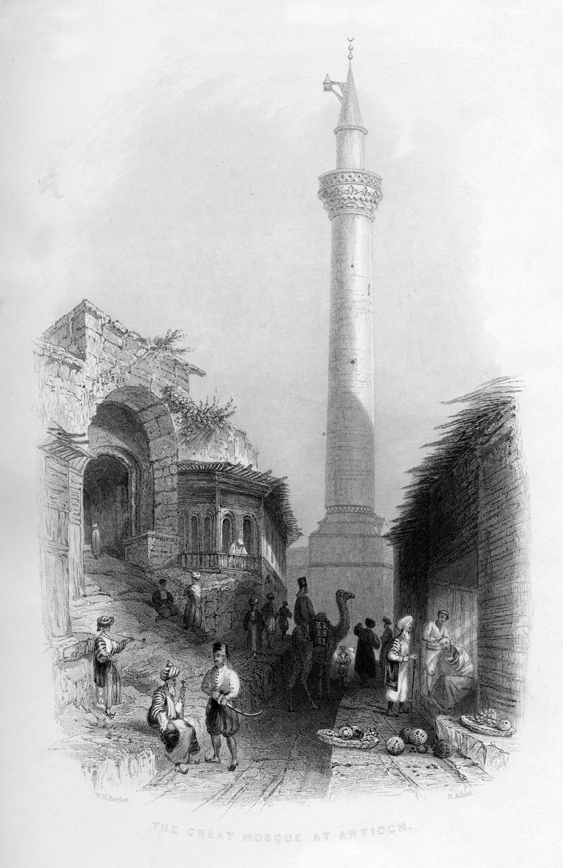 Suuri moskeija Antiokiassa, Turkissa, 1841. tekijältä Henry Adlard