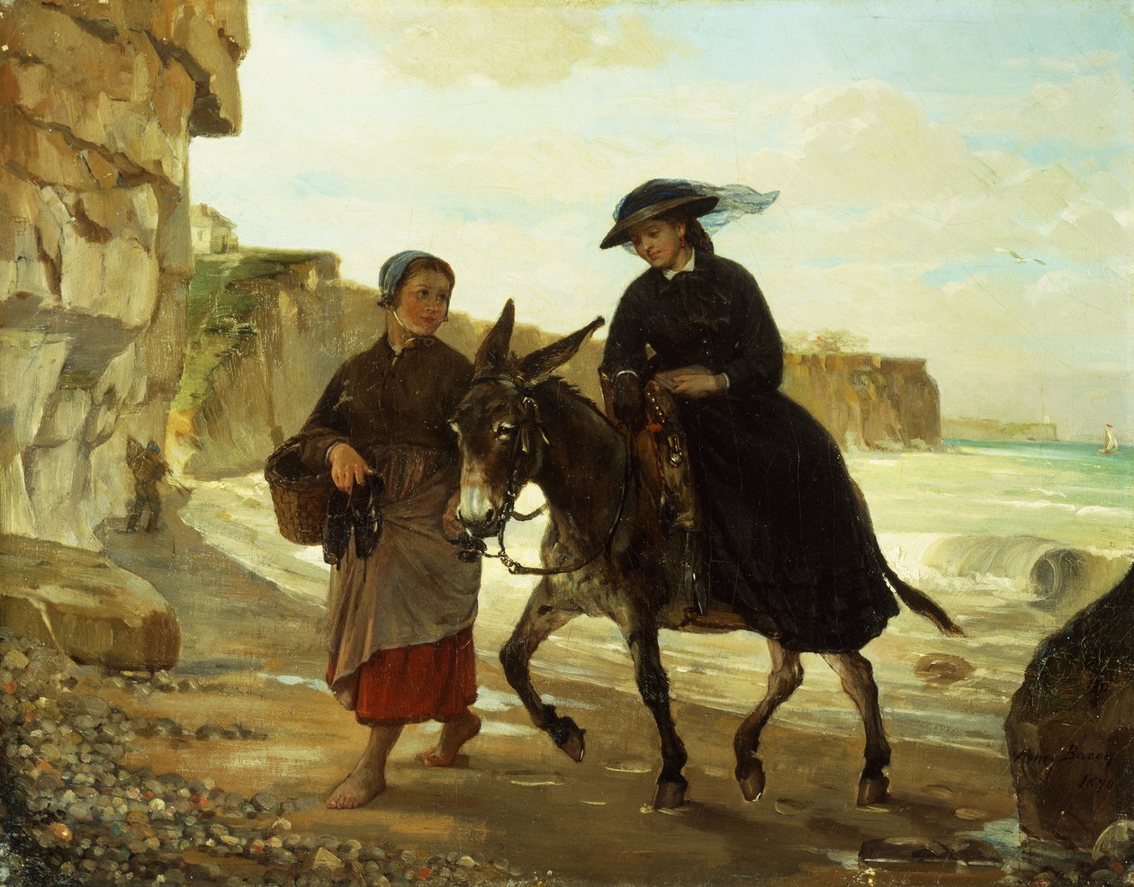 Turisti ja kalastaja, 1870 tekijältä Henry Bacon