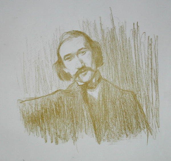 Andre Gide (1861-1942) 1901 (litho) tekijältä Henry Bataille