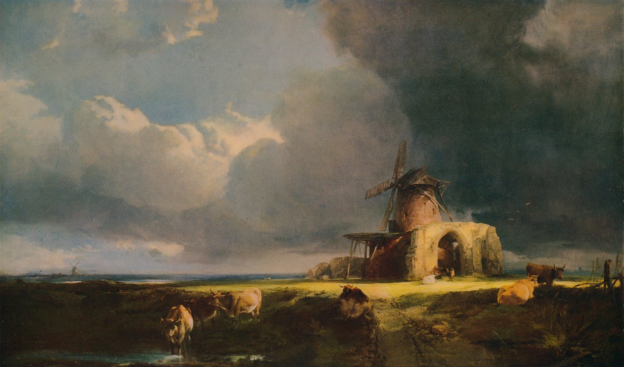 St. Benets Abbey, Bure, n. 1854 tekijältä Henry Bright