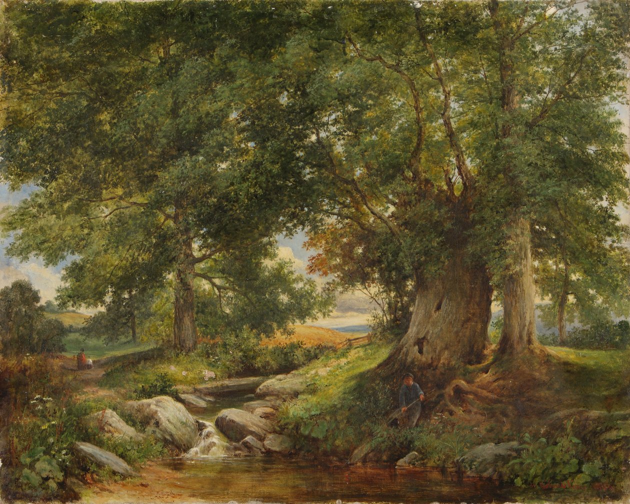 Taimenvirta lähellä Worcesteria, 1866 tekijältä Henry Chaplin