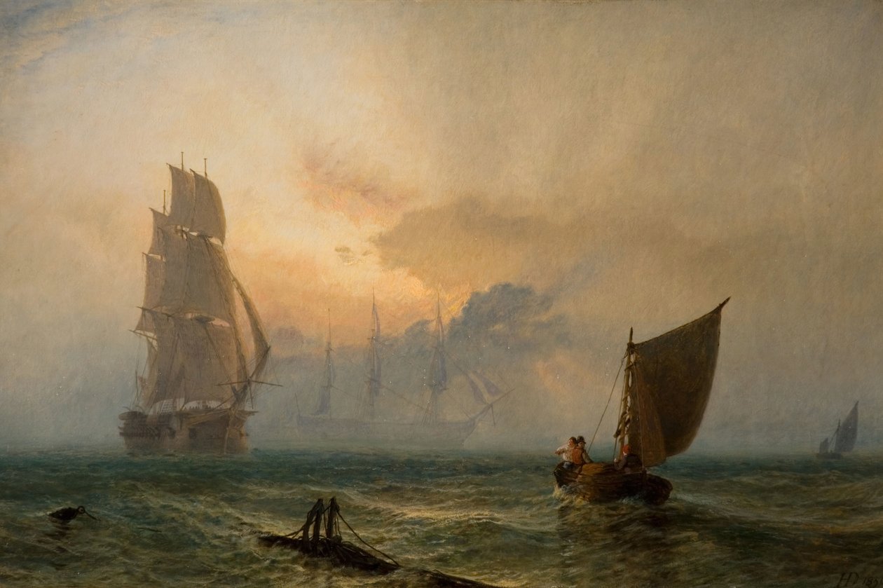 Englannin puiset muurit, 1856. tekijältä Henry Dawson