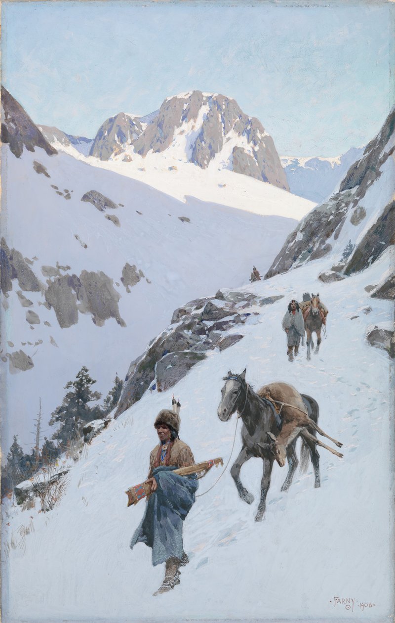 Onnistunut metsästys, 1906. tekijältä Henry Francois Farny