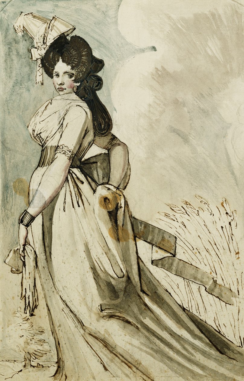Kävelevä nainen, tekijältä Johann Heinrich Füssli