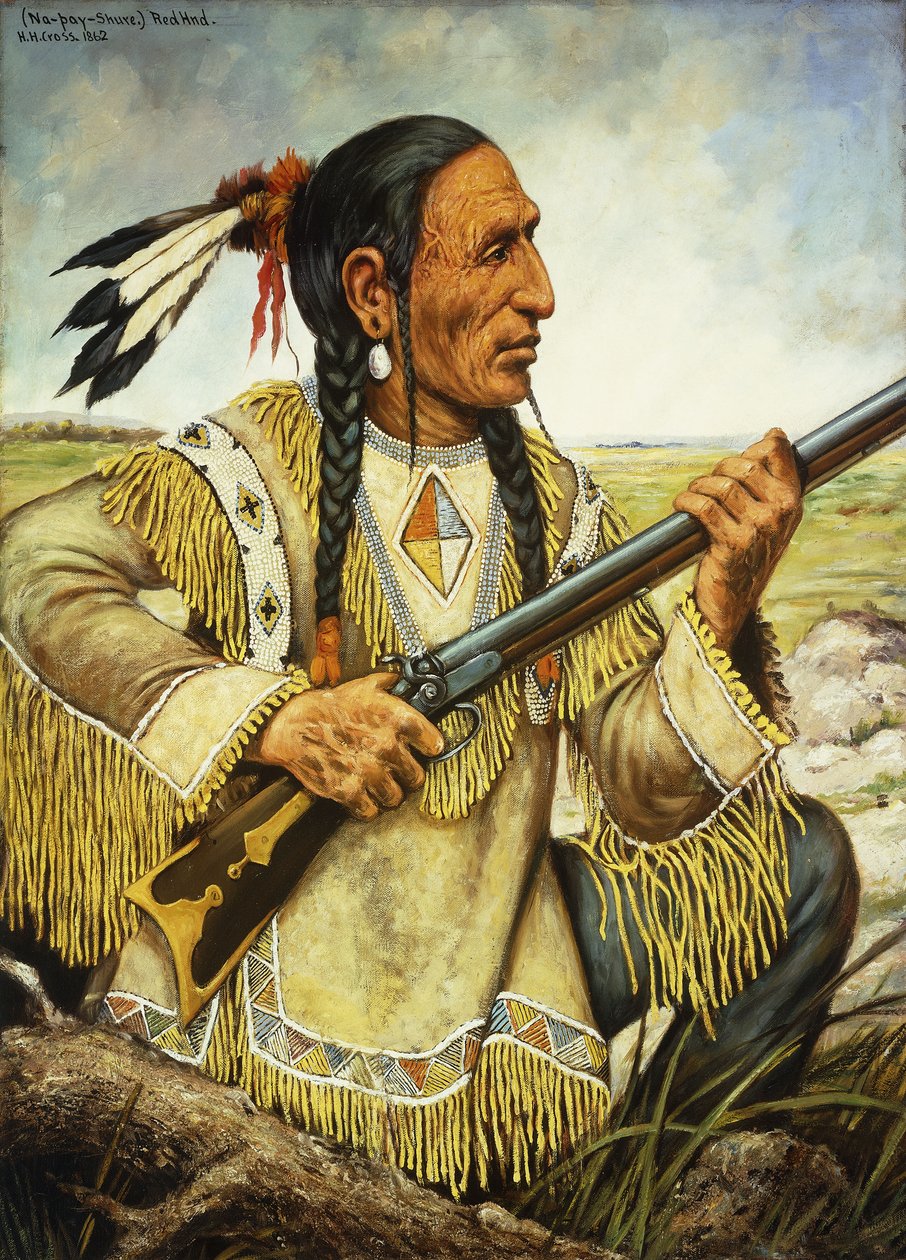 (Na-Pay-Shure) Red Hand, 1862 tekijältä Henry H. Cross