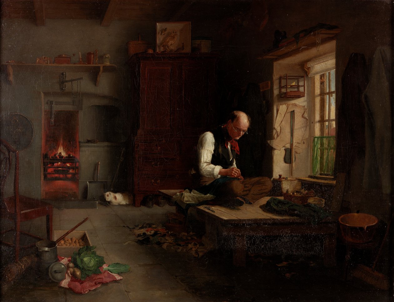 The Village Tailor, n. 1851 tekijältä Henry Hetherington Emmerson