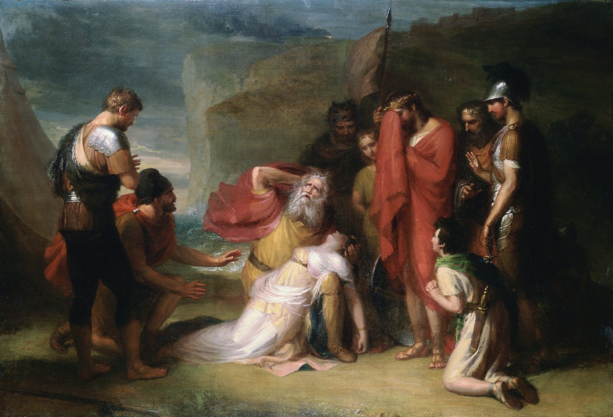 Lear ja Cordelia, noin 1820 tekijältä Henry Howard