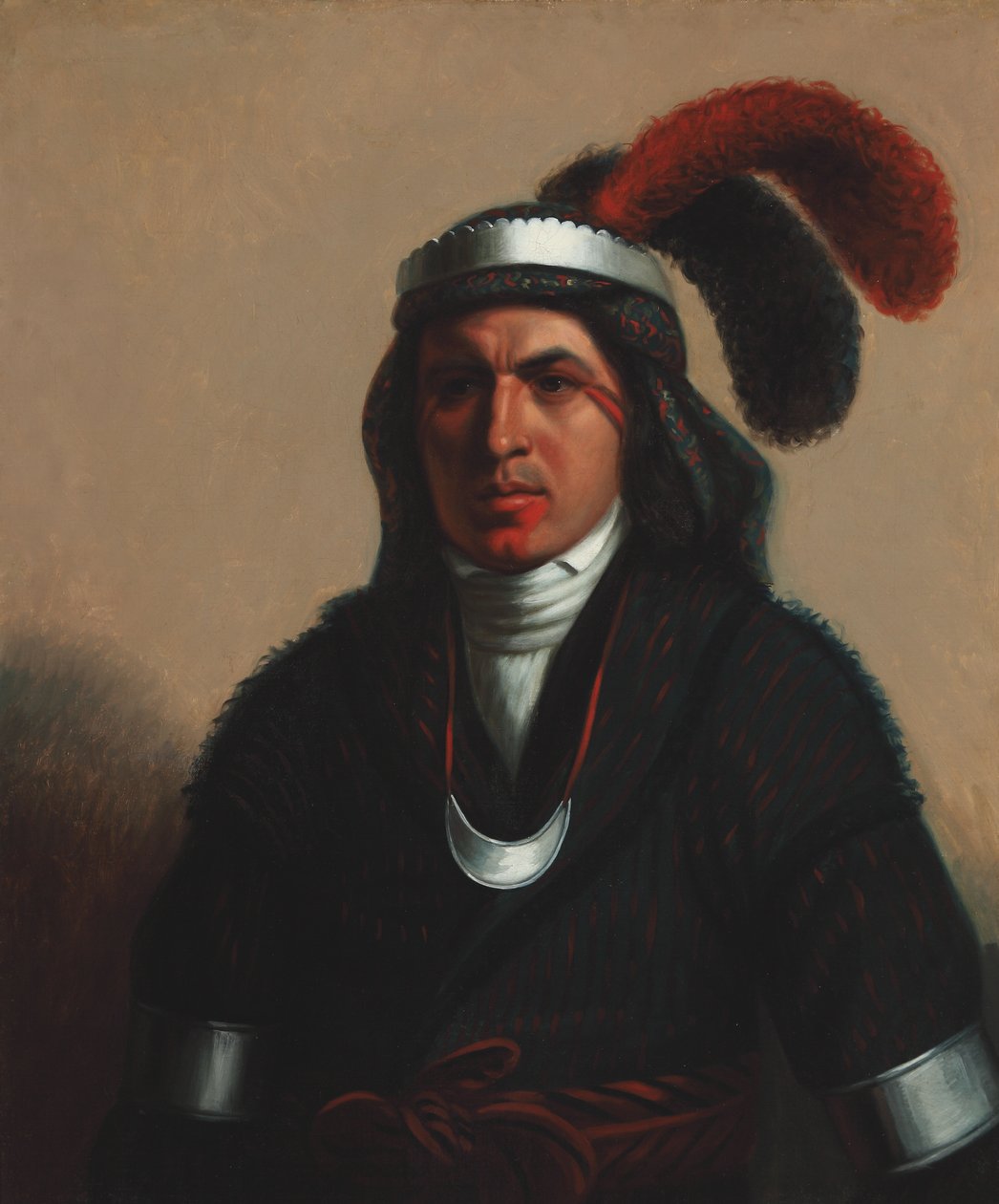 Coosa-Tustunnuggee (Creek) 1831 (Öljy kankaalle) tekijältä Henry Inman