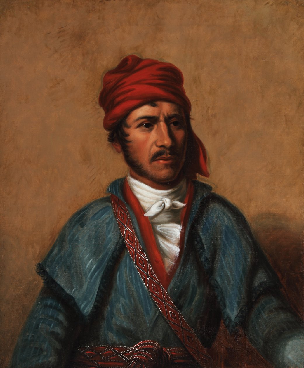 Timpoochee Barnard (Creek) 1831 (Öljy kankaalle) tekijältä Henry Inman