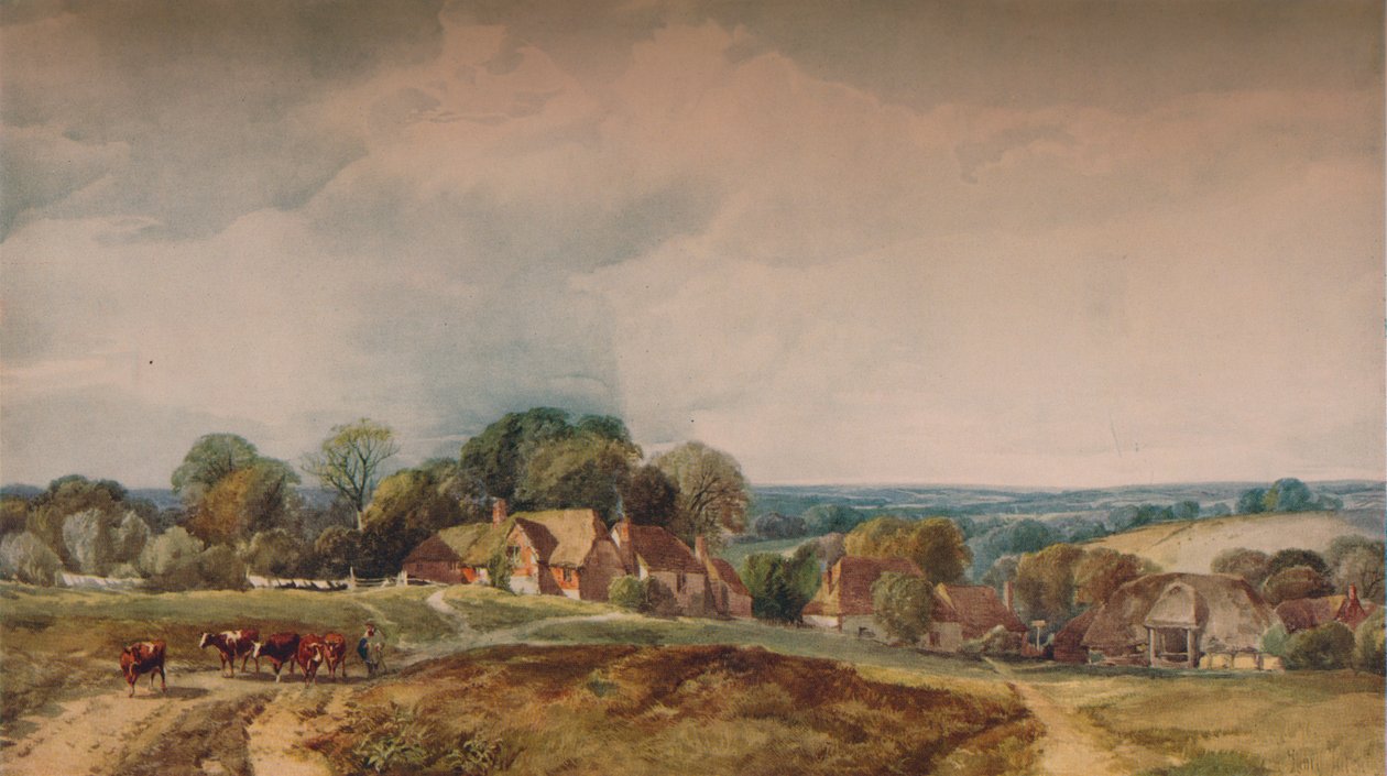 Kentish View, c1845 tekijältä Henry Jutsum
