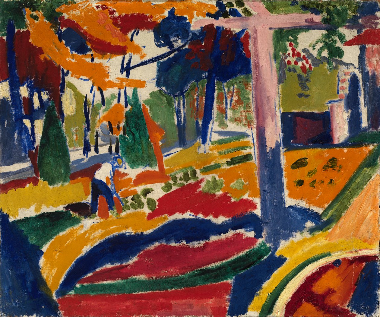 Puutarha, n. 1915. tekijältä Henry Lyman Saÿen