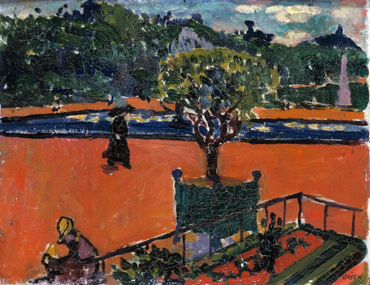Luxemburgin puistossa 1910-1912. tekijältä Henry Lyman Saÿen