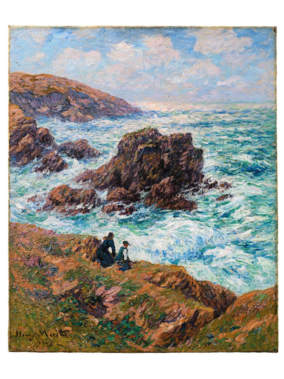 Cloharsin rannikko, Finistère, 1908 tekijältä Henry Moret