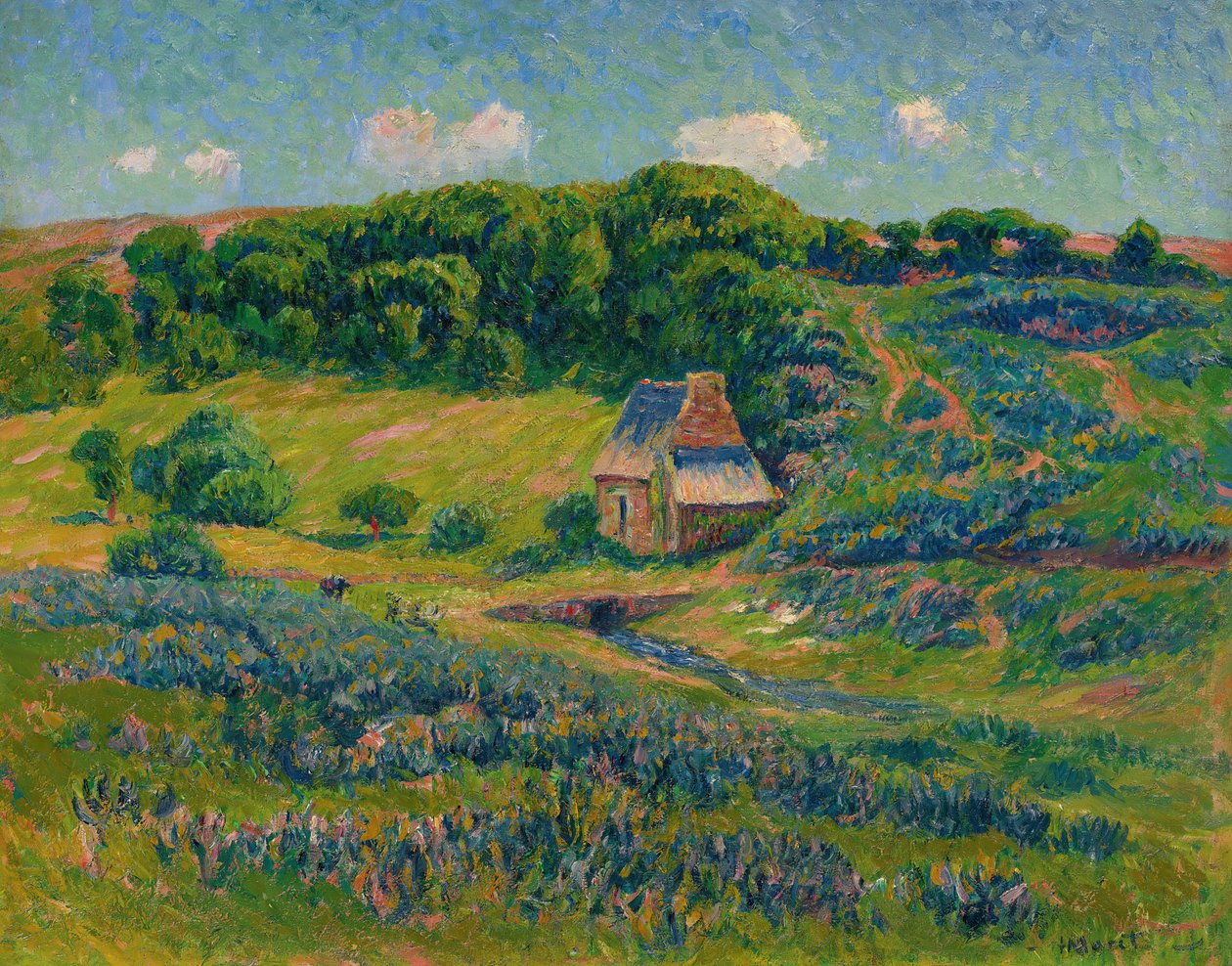 Maatila Breton maaseudulla. tekijältä Henry Moret