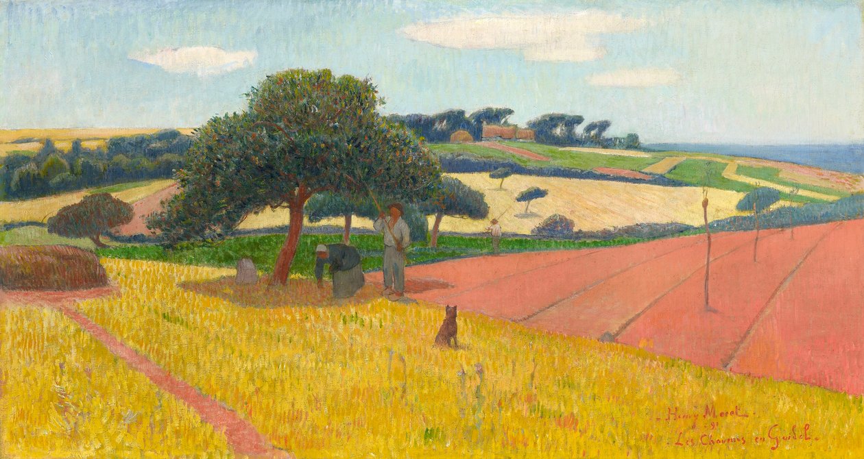 Les Chaumes in Guidel, 1891. tekijältä Henry Moret