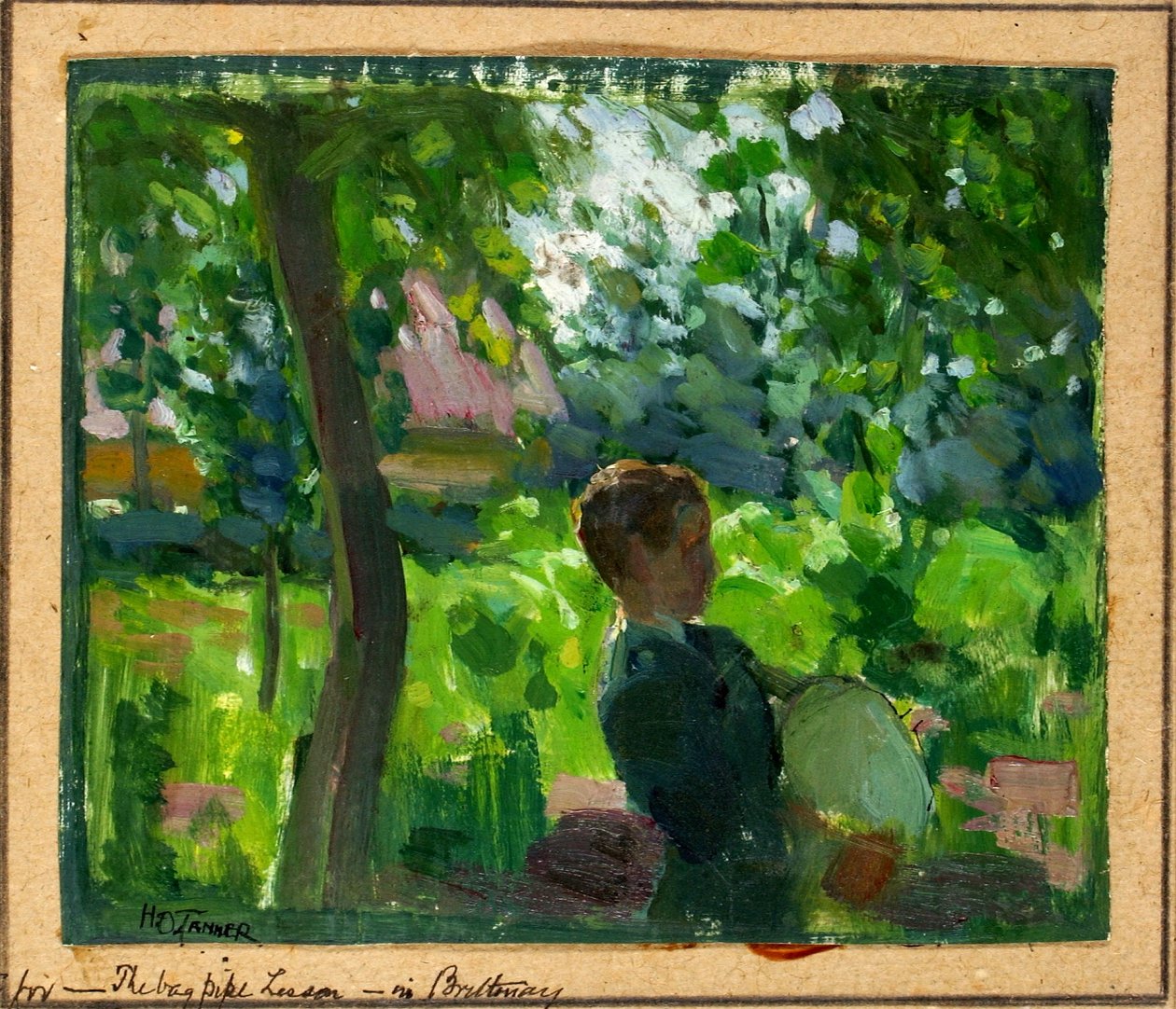 Opiskelu säkkipilli oppitunti tekijältä Henry Ossawa Tanner