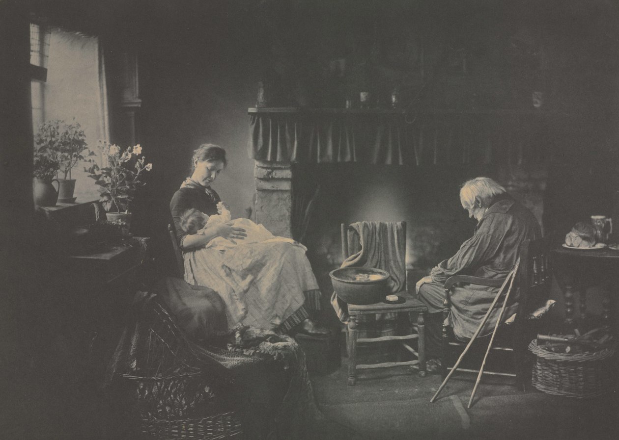 Aamunkoitto ja auringonlasku, 1885. tekijältä Henry Peach Robinson