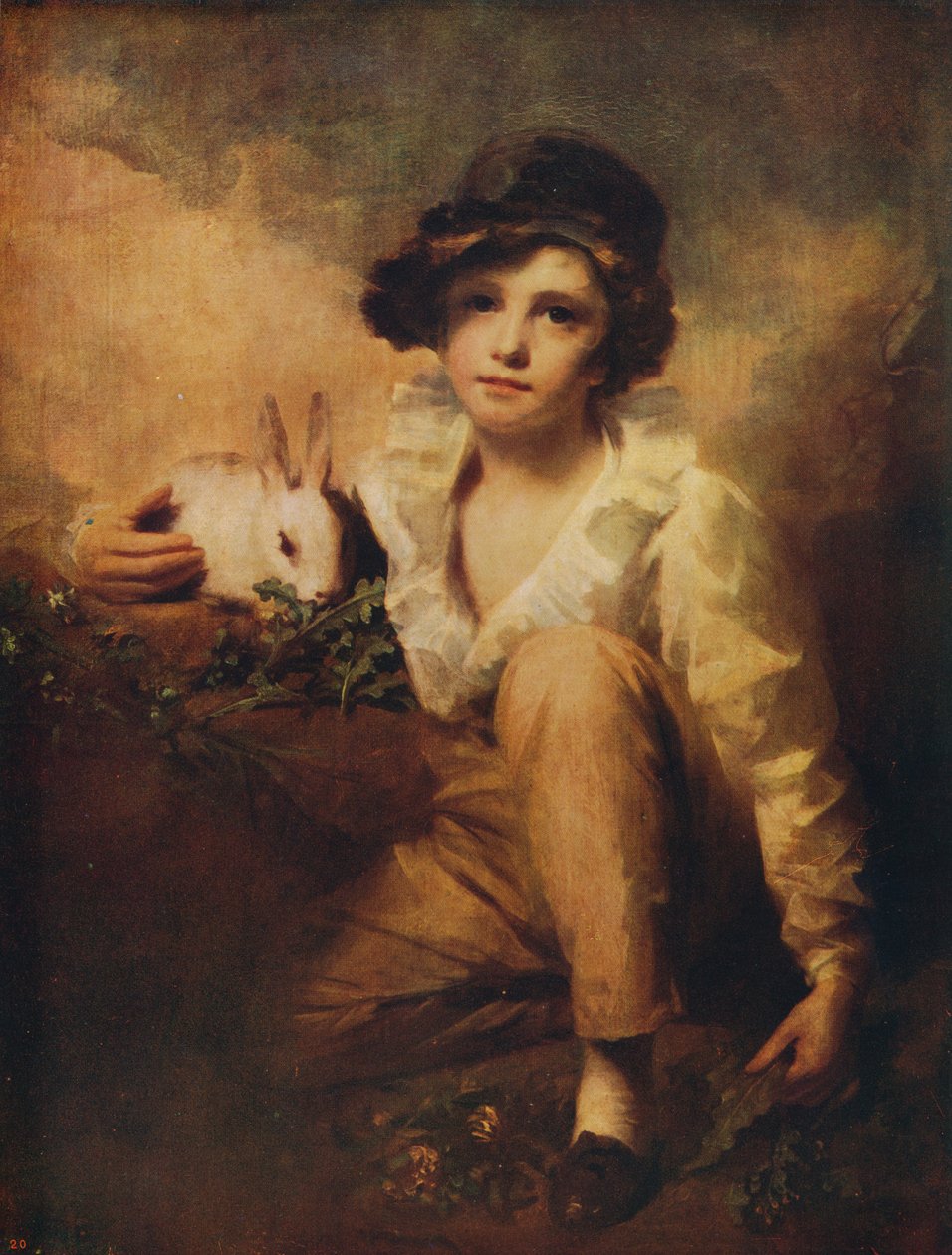 Poika ja kani, 1814, c1915 tekijältä Henry Raeburn