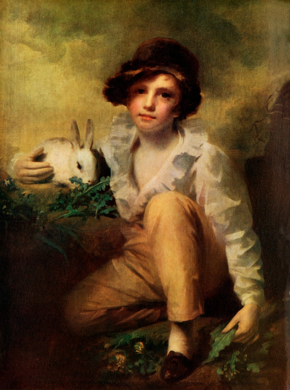 "Poika kanin kanssa", c1814, 1924. tekijältä Henry Raeburn