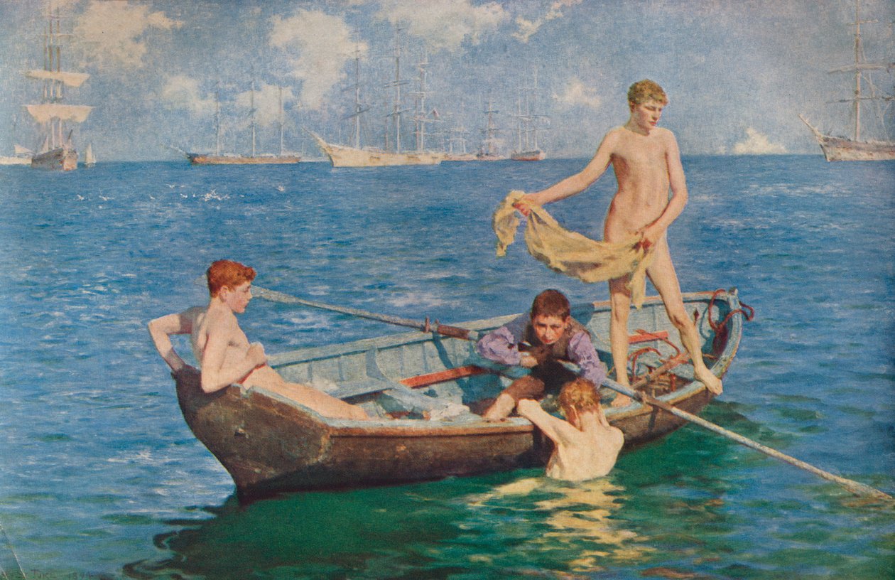 "August Blue", 1893 1935 tekijältä Henry Scott Tuke