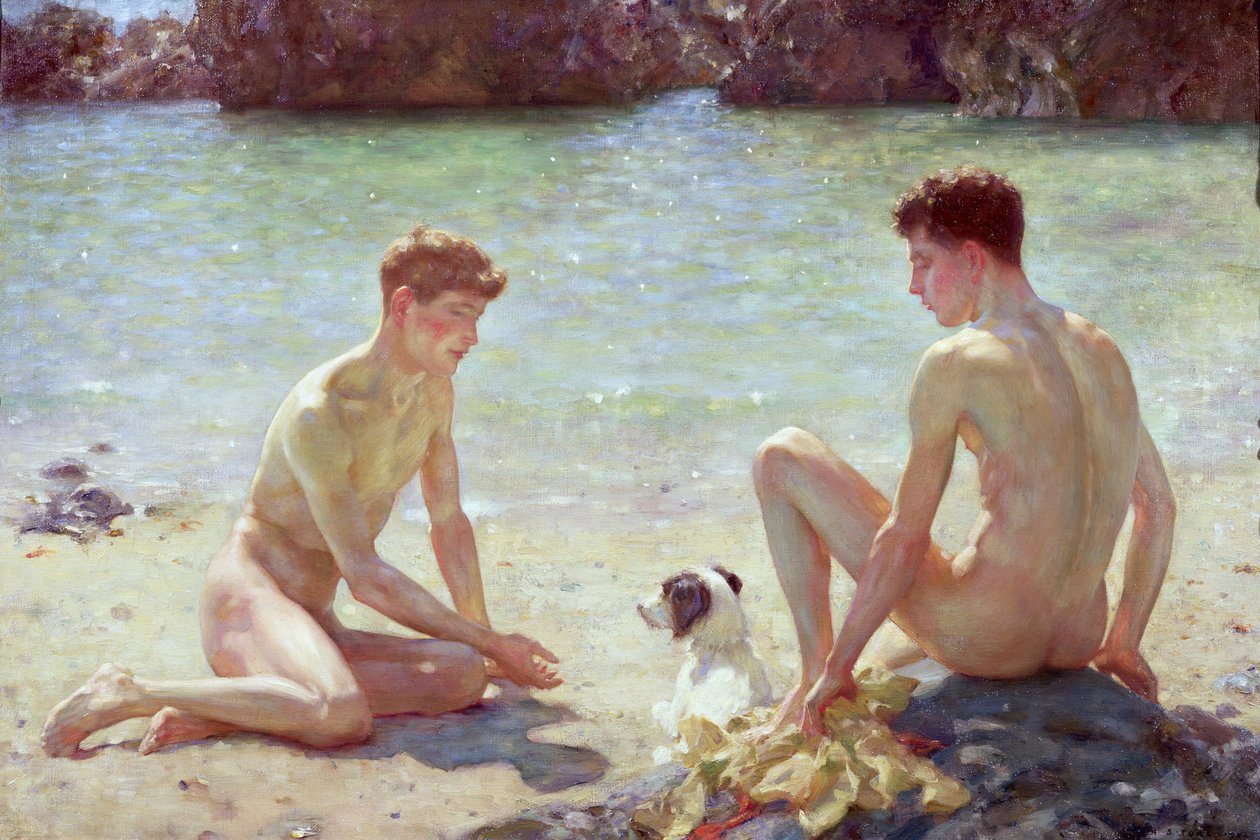 Huonekalut ja erilaiset esineet 1100- ja 1300-luvuilta tekijältä Henry Scott Tuke