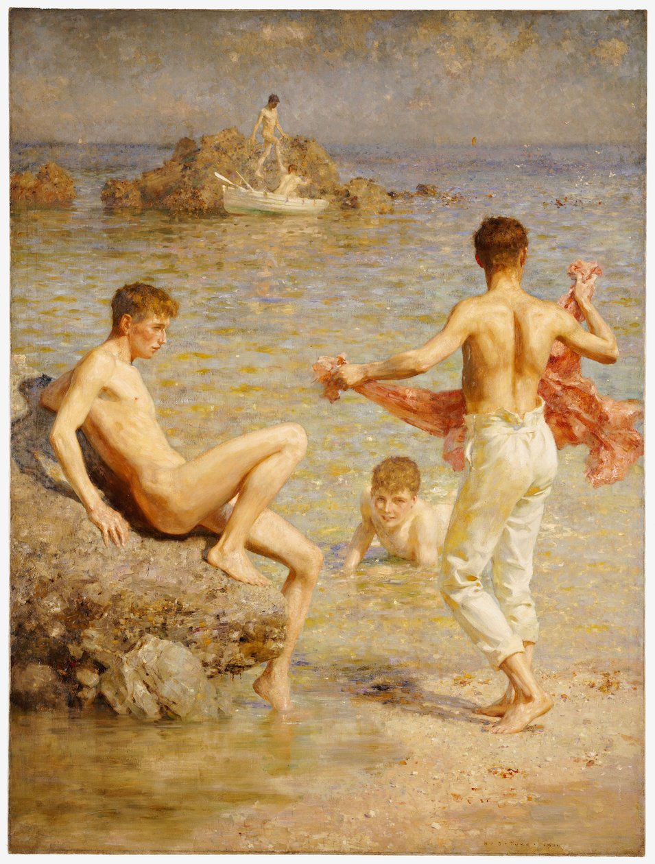 Gleaming Waters, 1910 tekijältä Henry Scott Tuke