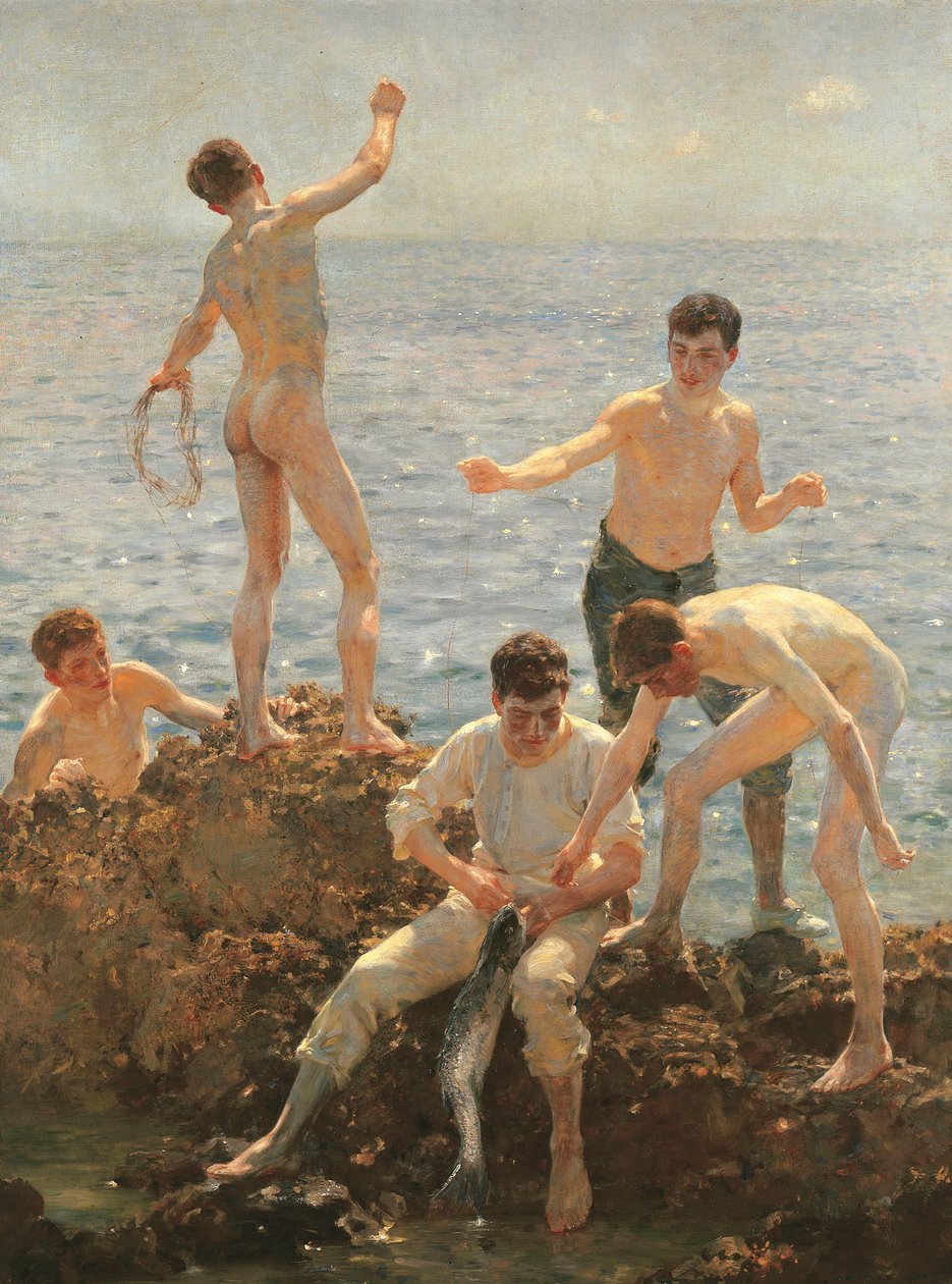 Juhannusaamu, 1908 tekijältä Henry Scott Tuke