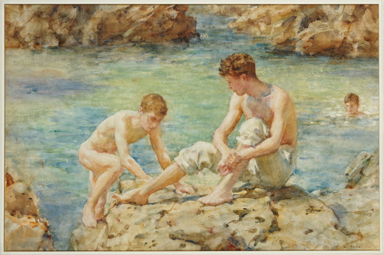 Uimarit, 1922 tekijältä Henry Scott Tuke
