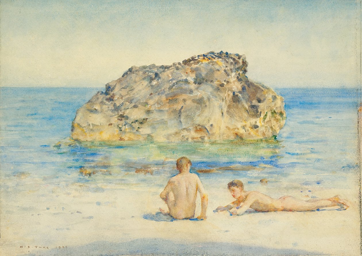 The Sunbathers, 1921 tekijältä Henry Scott Tuke