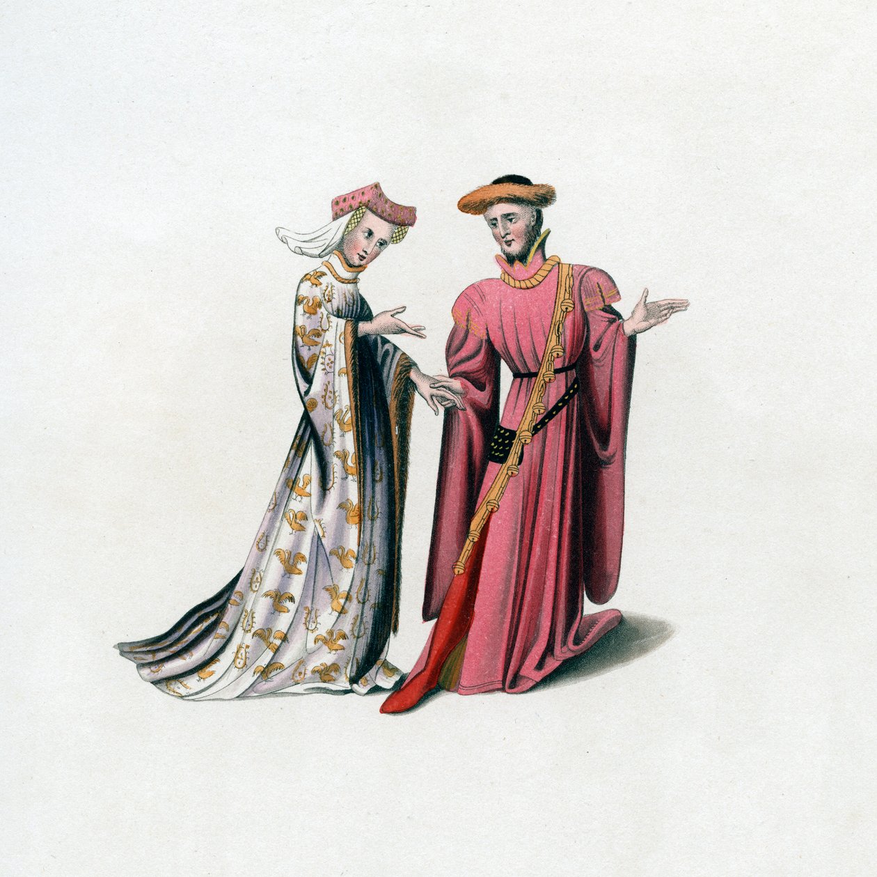 Hovipuku, 1300-luku, 1843. tekijältä Henry Shaw