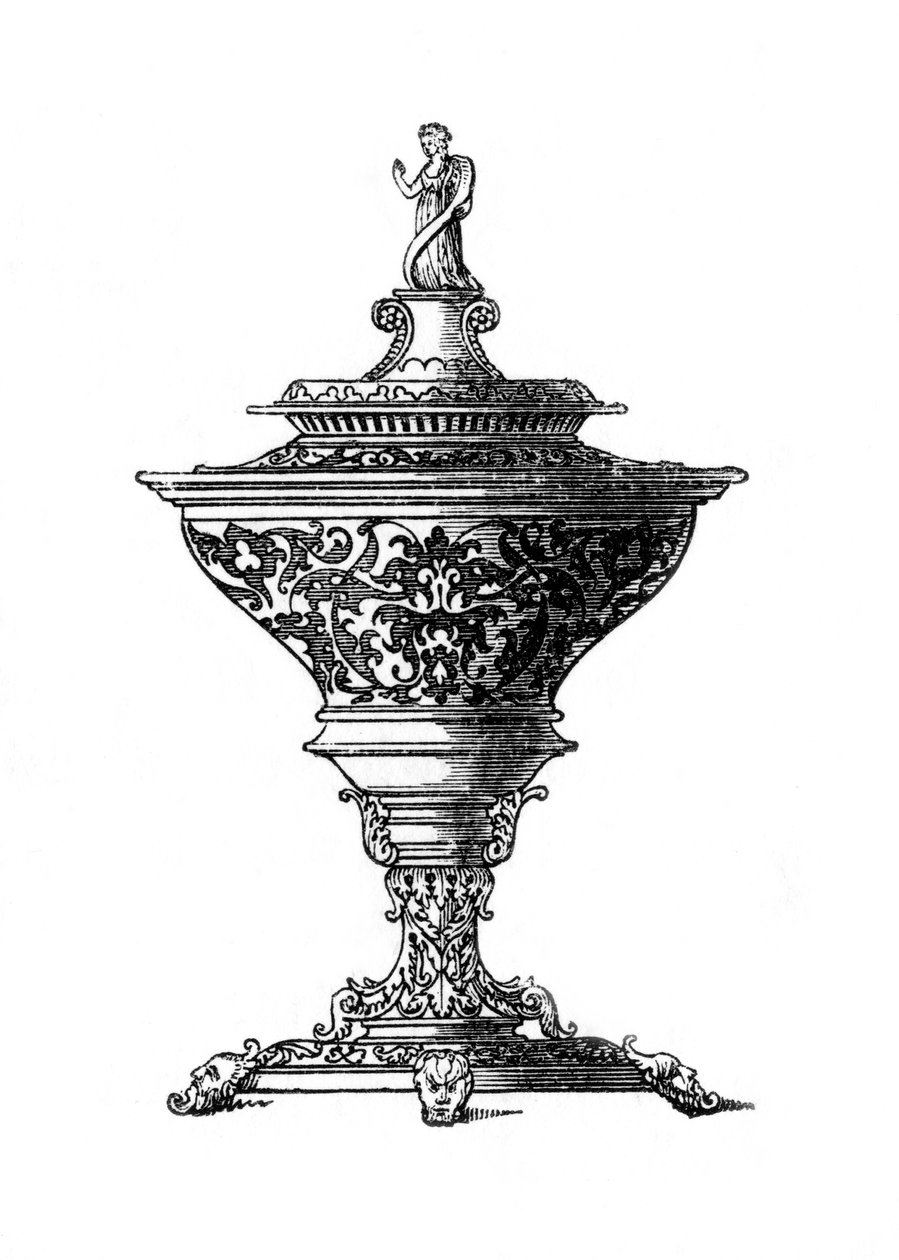 Suunnittelu suolakellariin, 1645, 1843. tekijältä Henry Shaw