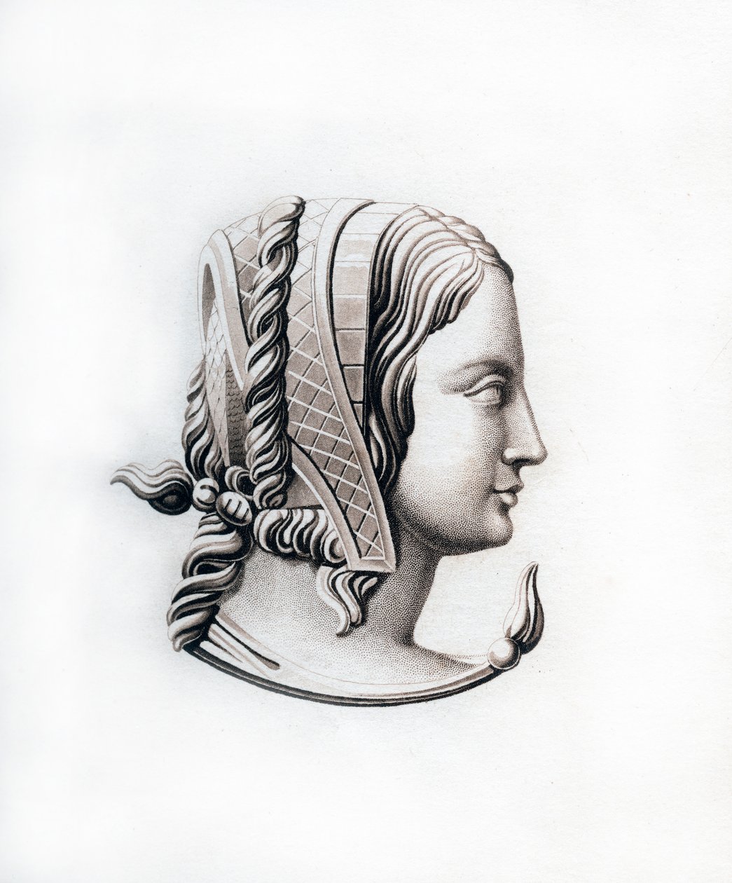 Päähine, 1500-luvun alku, 1843. tekijältä Henry Shaw