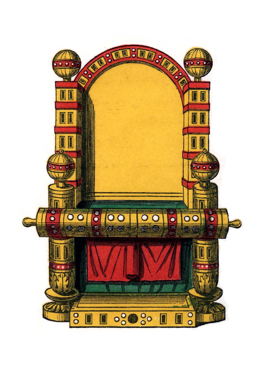 Valtion valtaistuin, 9. vuosisata, 1843. tekijältä Henry Shaw