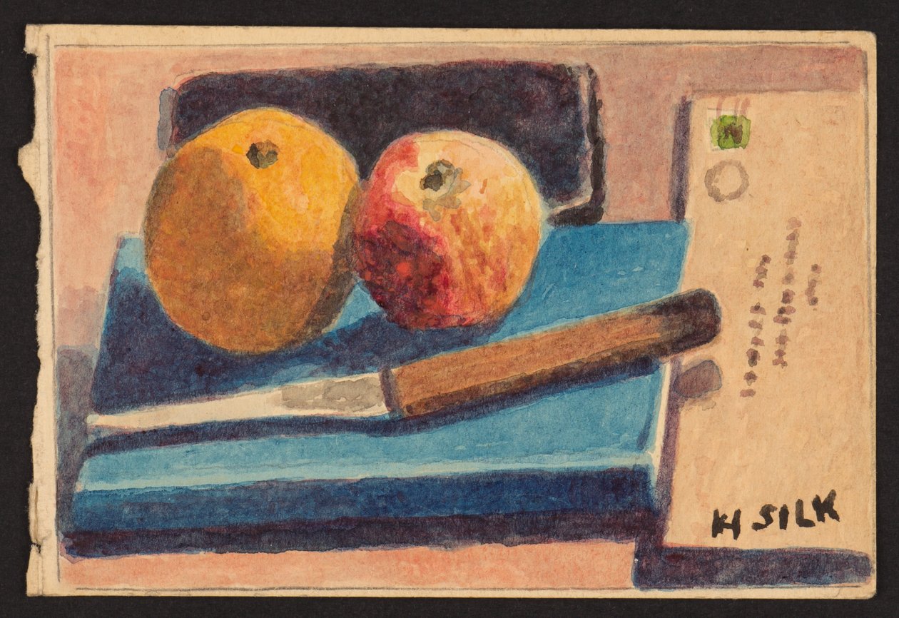 Hedelmä ja veitsi, noin 1930 tekijältä Henry Silk