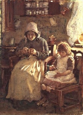 Isoäiti ja lapsi, Yorkshire tekijältä Henry Silkstone Hopwood