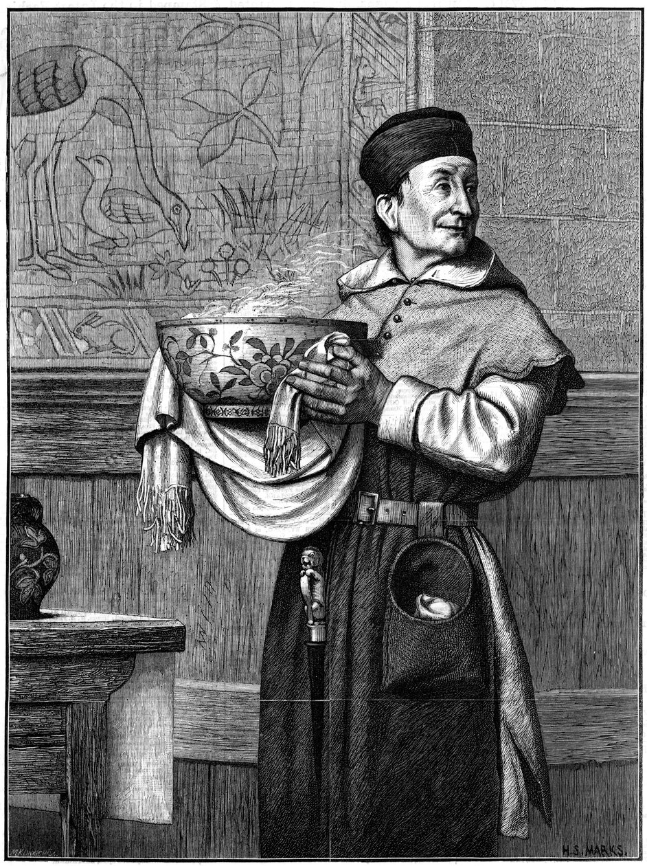 Wassail-maljan tuominen, 1874. tekijältä Henry Stacey Marks