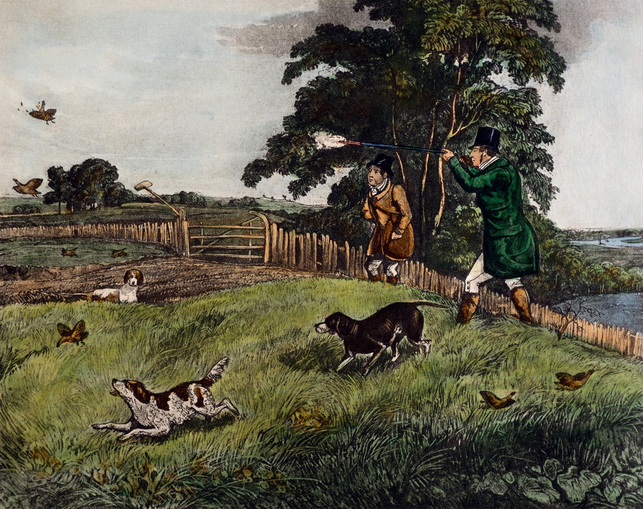 Peltopyyn metsästys tekijältä Henry Thomas Alken
