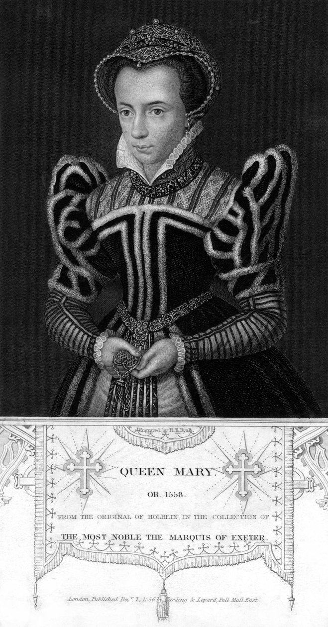 Englannin kuningatar Maria I, 1836. tekijältä Henry Thomas Ryall