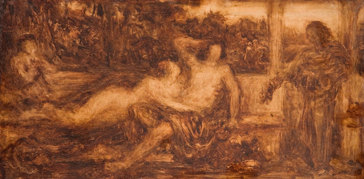 Study of Nude and Draped Figuurit, 1880. tekijältä Henry Wallis